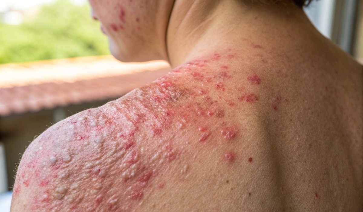 Dermatology consultation in progress